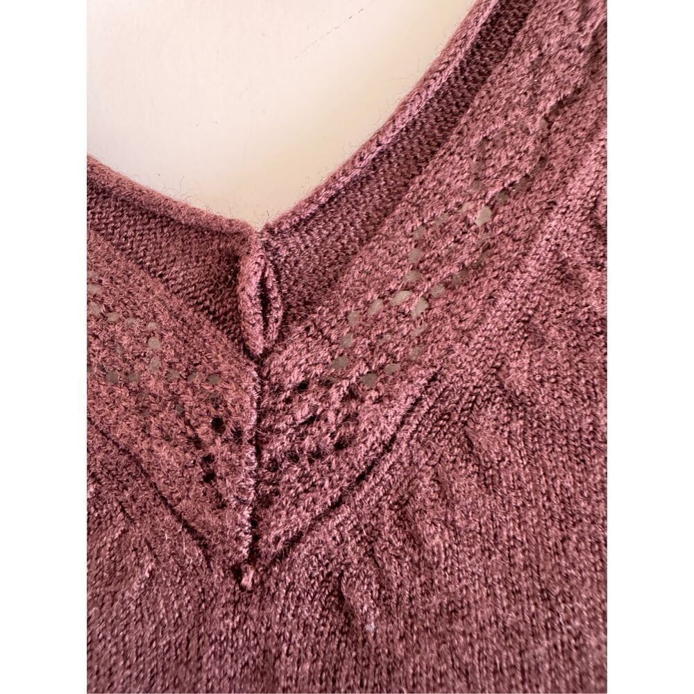 George blouse women’s L vintage 90s knit V-neck short sleeve